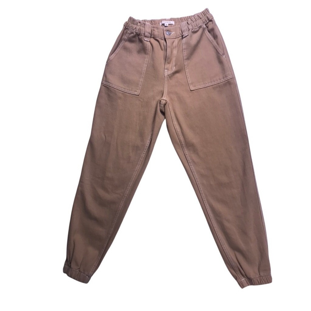 PacSun Jogger Pants‎ Womens Medium Tan  Contrast Stitch 850HO198347